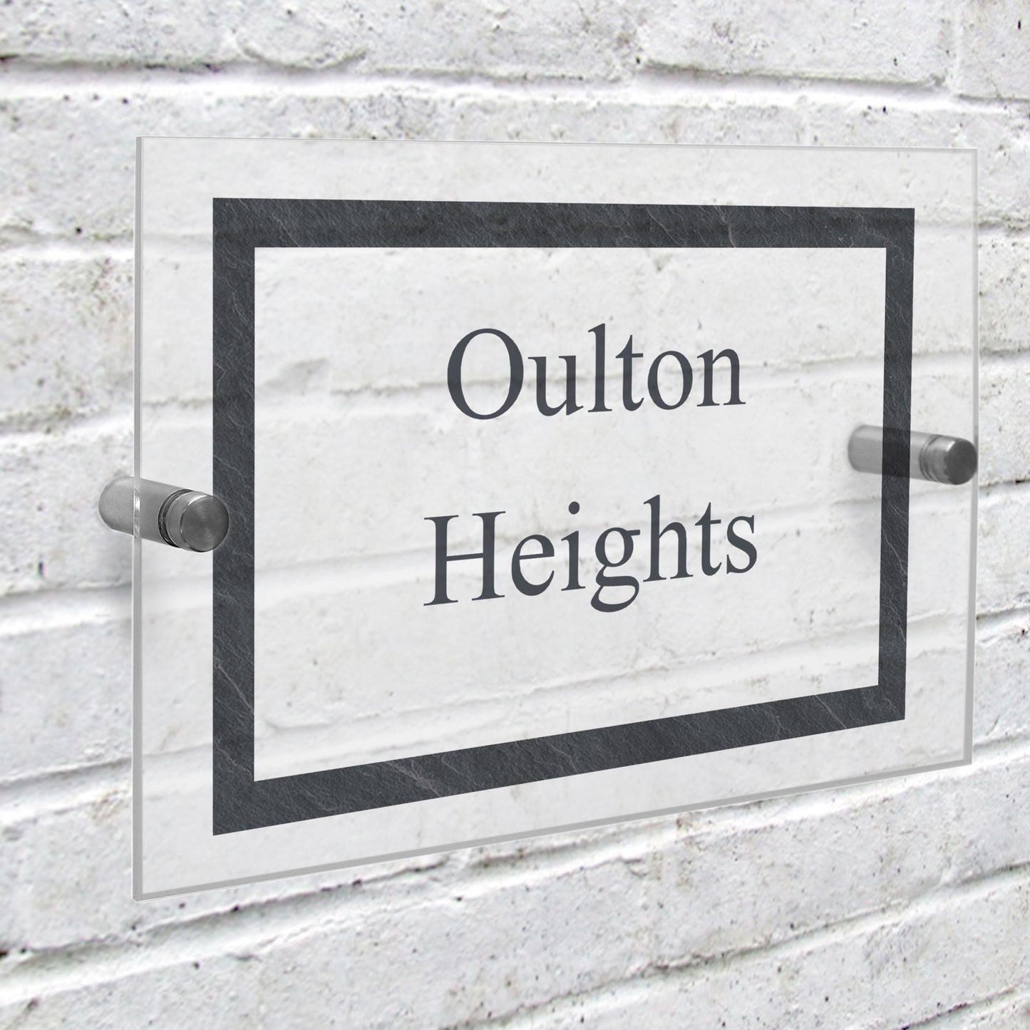Personalised Slate Effect Acrylic House Sign - Lilybet loves