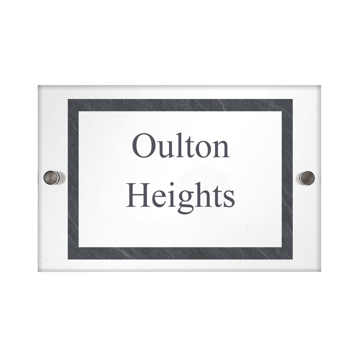 Personalised Slate Effect Acrylic House Sign - Lilybet loves