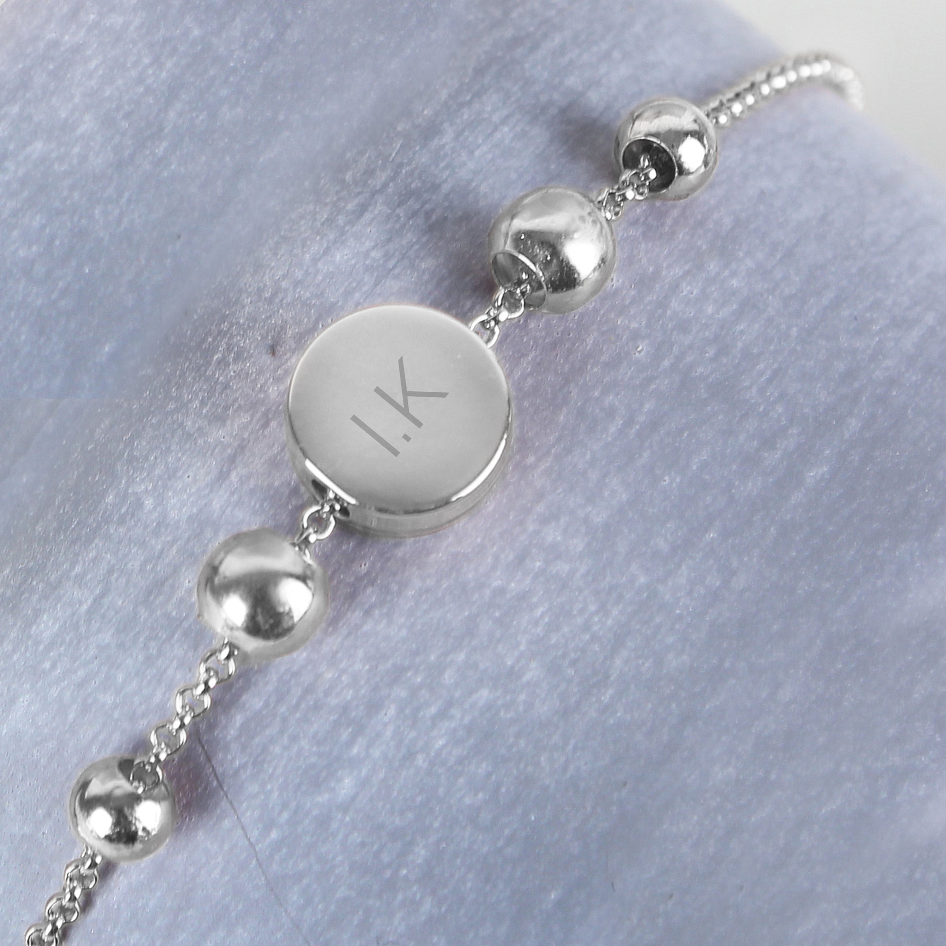 Silver plated initials bracelet - Lilybet loves