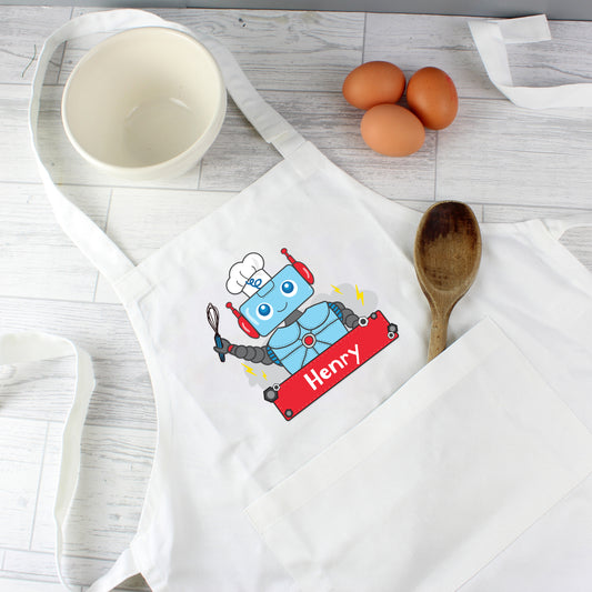 Robot Children's Apron - Lilybet loves