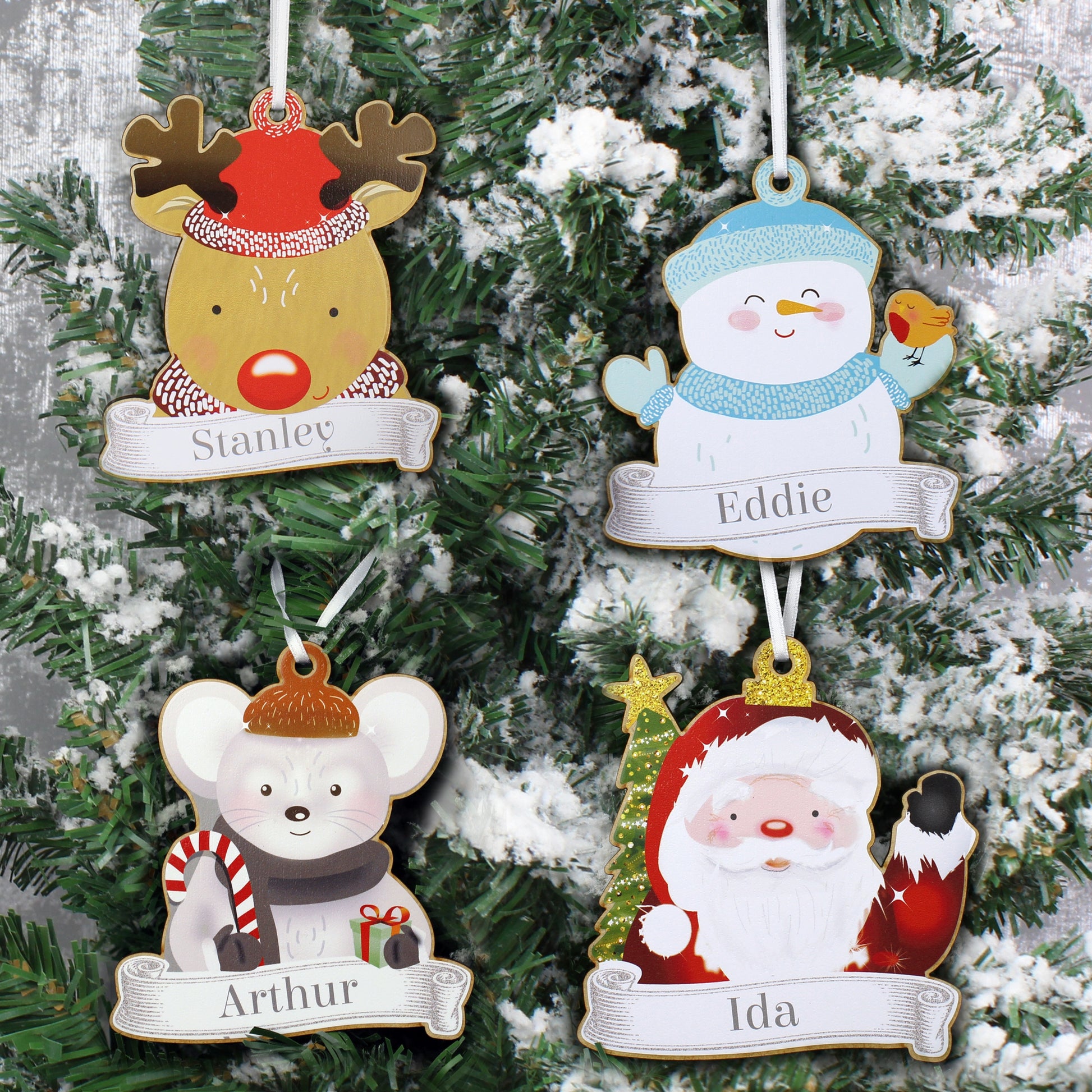 Set of Christmas character hanging decorations - Lilybet loves