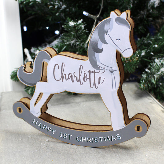 Make your own rocking horse 3D decoration kit, personalised - Lilybet loves