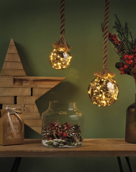 Hanging light up baubles